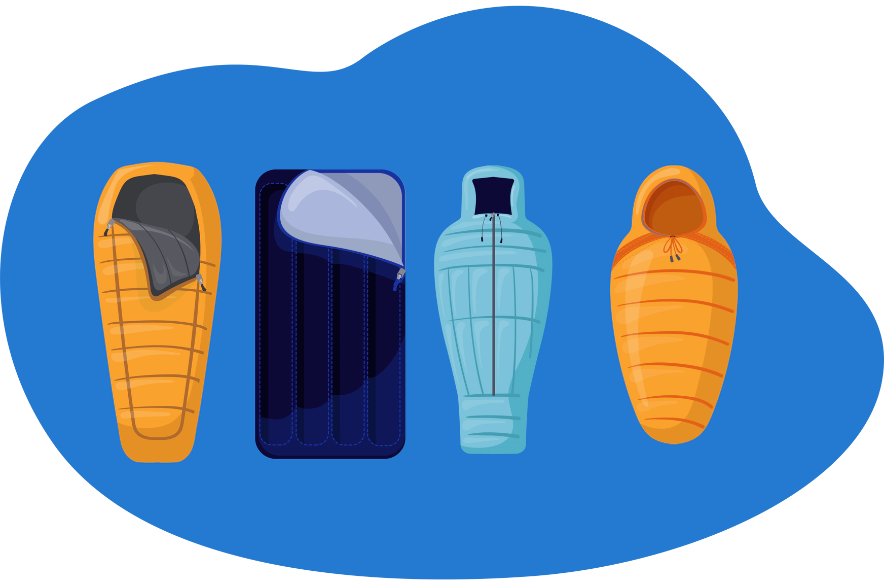 tipos de sleeping bag